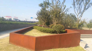 禹会耐候钢挡土墙